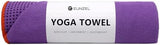 Eunzel Hot Yoga Towel - Microfiber Non Slip Yoga Mat Towel with Grip Dot Sweat Absorbent Towel for Hot Yoga, Pilates and Fitness 72" x 24", Purple/Orange