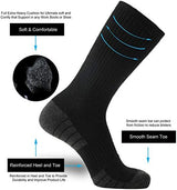 ONKE Cotton Full Cushion Crew Socks for Men Women Athletic Thick Warm Heavy Duty Steel Toe Work Boot Moisture Wicking Control