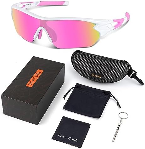 BEACOOL Polarized Sports Sunglasses for Men Women Youth Baseball Cycling Running Driving Fishing Golf Motorcycle TAC Glasses