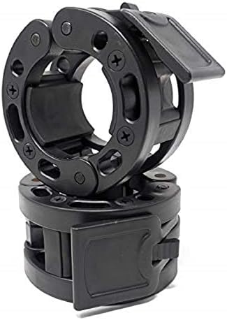 Clout Fitness Olympic Barbell Clamps Collars Quick Release Pair of Locking Weight Clips Fit 2 Inch Barbell for Weightlifting