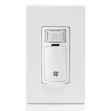 Leviton Humidity Sensor Switch for Bathroom Exhaust Fan, Automate Ventilation, Air Circulation, Moisture Control, ¼ HP, Single Pole, DHS05-1LW, White