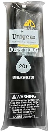 Unigear Dry Bag Waterproof, 2L/5L/10L/20L/30L/40L Floating and Lightweight Bags for Kayaking, Boating, Fishing, Swimming and Camping with Waterproof Phone Case