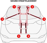 Allen Sports Premier 3-Bike Trunk Rack, Model S103 (Black and red)