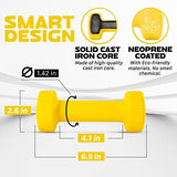 Yes4All Neoprene Coated Dumbbell Hand Weight Sets of 2 - Multiple Weight Options with 15 Colors, Anti-roll, Anti-Slip, Hexagon Shape