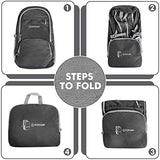 ZOMAKE Lightweight Packable Backpack 30L, Foldable Hiking Backpacks Water Resistant Compact Folding Daypack for Travel(Dimgray)