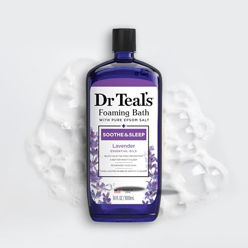 Dr Teal's Foaming Bath with Pure Epsom Salt, Lavender & Eucalyptus, 34 fl oz (Pack of 2)