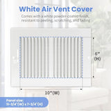 10 x 6 Inch [Duct Opening] Air Vent Covers for Wall or Ceiling - High Airflow 2 Way Steel Ventilation - Adjustable Wall/Ceiling Register, 11-3/4 Inch x 7-3/4 Inch [Overall Dimensions]