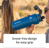 ThermoFlask 24 oz Double Wall Vacuum Insulated Stainless Steel 2-Pack of Water Bottles, White / Coral