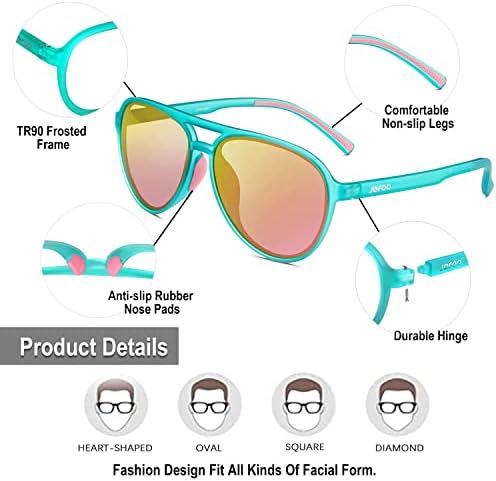 Polarized Aviator Sunglasses for Women Men Retro Trendy Sports Sunglasses for Outdoor UV400 Protection