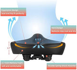 Oversized Bike Seat for Peloton Bike & Bike+, Comfort Seat Cushion Compatible with Peloton, Road or Exercise Bikes, Bicycle Wide Saddle Replacement for Men & Women, Accessories for Peloton