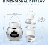 Bath Water Filter for Tub Faucet - 8 Stages Bathtub Water Filter Reduces Contaminants for Softer, Smoother Skin - 2,500 Gallons of Filtration, BPA Free (Silvery)