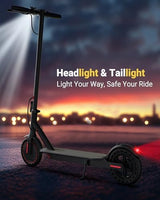 Electric Scooter for Adults, 8.5"/10" Tires, 19/22Mph, 350W/500W Motor, 21-28 Miles Range, Folding E-Scooter with Dual Suspension,APP(V1/SPRO/MAX/PRO)