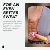 Sports Research® Sweet Sweat Waist Trimmer - Premium Sweat Enhancing Fitness Belt for Women & Men - 5 Adjustable Sizes