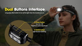 Nitecore NU30 500 Lumen LED Rechargeable Headlamp with White and Red Beams Sticker