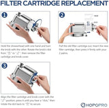 High Flow Filtered Shower Head, HOPOPRO 5 Modes High Pressure Fixed Showerhead with Filter, 2-In-1 Shower Head Filter for Hard Water, Remove 99% Chlorine, Improves Skin Hair Condition (6 Inch Brushed)