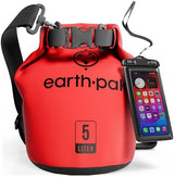 Earth Pak Waterproof Dry Bag - Roll Top Waterproof Backpack Sack Keeps Gear Dry for Kayak with Waterproof Phone Case