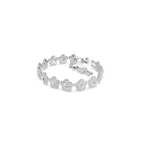 Swarovski Ariana Grande x bracelet, Round cut, Flower, White, Rhodium plated