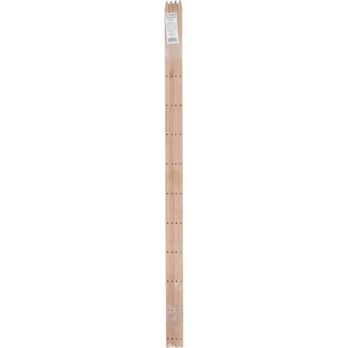 Madison Mill 401111 72 in. Oak Wood Plant Stake - Pack of 4