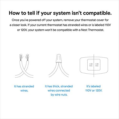 Google Nest Thermostat - Smart Thermostat for Home - Programmable Wifi Thermostat - Fog