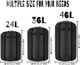 Compression Stuff Sack, 24L/36L/46L Sleeping Bags Storage Stuff Sack Organizer Waterproof Camping Hiking Backpacking Bag for Travel - Great Sleeping Bags Clothes Camping