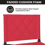 Sheenive Red Stadium Seats for Bleachers with Back Support, Padded Soft Comfy Backs and Cushion, Extremely Large and Portable