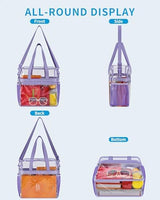 Paxiland Clear Bag for Stadium Events 12x6x12, Clear Tote Bag with Reinforced Strap, Transparent Bag for Sports Concert