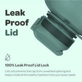 Hydracy Water Bottle with Time Marker -Large BPA Free Water Bottle & No Sweat Sleeve -Leak Proof Gym Bottle with Fruit Infuser Strainer & Times to Drink -Ideal for Fitness Sports & Outdoors