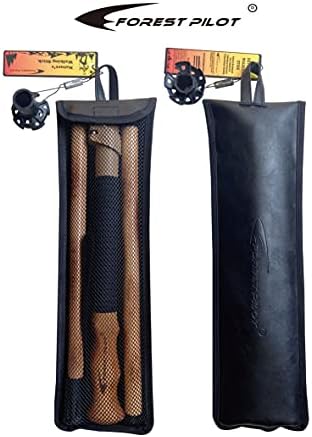 Trekking Poles- 1-pc Pack - Adjustable Hiking or Walking Stick –Strong, Natural Beech Wood - Quick Adjust Flip-Lock - Beech Wood Grip, Leather Strap