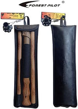Trekking Poles- 1-pc Pack - Adjustable Hiking or Walking Stick –Strong, Natural Beech Wood - Quick Adjust Flip-Lock - Beech Wood Grip, Leather Strap