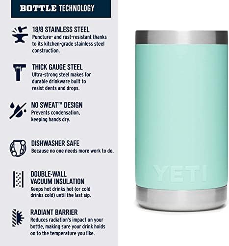 YETI Rambler Jr. 12 oz Kids Bottle, with Straw Cap