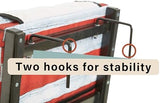 SPORT BEATS Stadium Seats with Back Support Bleacher Chairs with Back and Cushion Thick Padded Bleacher Seats Includes Shoulder Strap