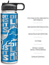 Rico Industries NFL Football Stainless Steel Tumbler with Lid - Great For Coffee, Tea, Water or Cocktails
