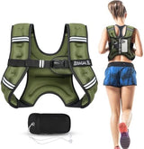 BAGAIL Weighted Vest, 5lbs/10lbs/12lbs/15lbs/20lbs/25lbs/30lbs Weight Vest with Detachable Pouch, Rucking Vest for Women, Men, Walking, Weight Loss, Training, Running