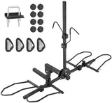 VEVOR Hitch Mount Bike Rack, 160 LBS Capacity Ebike Rack, 2-Bike Platform Style for 2-inch Receiver, Titling and Folding Bike Carrier with Tires up to 5" Wide, for Car, SUV, Truck, RV