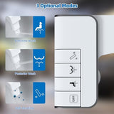 Hibbent Bidet Attachment for Toilet, Non-Electric Dual Nozzle for Frontal & Rear Wash, Adjustable Water Pressure Control, Fresh Water Bidet Toilet Seat, Self Cleaning Water Sprayer, Matte Black