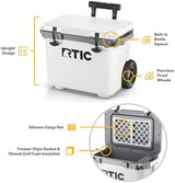 RTIC 22 QT Ultra-Light Wheeled Cooler with Handle, Hard Insulated Portable Ice Chest Box for Beach, Drink, Beverage, Camping, Picnic, Fishing, Boat, Barbecue