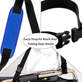 SATINIOR 3 Pack Carry Strap for Beach Chair Folding Adjustable Beach Replacement Universal Folding Chair Carry Strap for Camping Picnics(Blue, Purple, Rose)