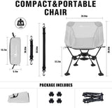 MOON LENCE Portable Camping Chair Backpacking Chair - The 4th Generation Ultralight Folding Chair - Compact, Lightweight Foldable Chairs for Hiking Mountaineering, Beach