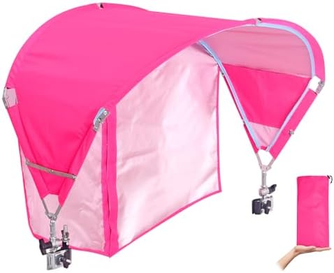 Universal Chair Canopy Umbrella, UPF 50+ Sun Shade with Adjustable Clamp Clip for Beach Chair, Outdoor Camping Chair, Sports Chair, Lawn Chair, Zero Gravity Chair, Wheelchair, Wagon,(Patent Design)