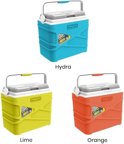 Pinnacle 10 Liter Insulated Cooler Lunch Box -Portable Camping/Picnic Hard Cooler –Coolbox Keeps Cool for 48 hrs. with Ice Retention–Heavy Duty Cooler for Beach, Grill, Travel,Tailgating,Small