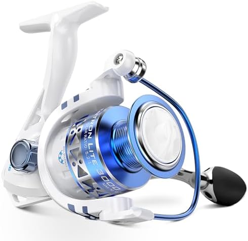 KastKing Centron & Centron Lite Spinning Reels, Freshwater and Saltwater Spinning Fishing Reel, Up to 17.5Lbs Max Drag, 5.2:1 Gear Ratio, Ultra Smooth Powerful, CNC Aluminum Spool, 9+1 BB Light Weight