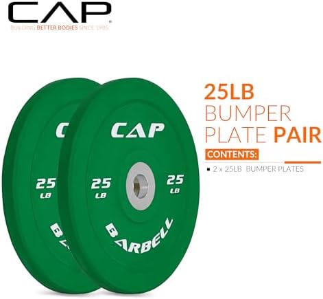 CAP Barbell Rubber Olympic Bumper Plate | Multiple Options/Colors