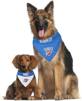 Pets First NBA Dog Bandana - Oklahoma City Thunder Reversible Pet Bandana. 2 Sided Home & Away Sports Bandana with a PREMIUM Embroidery TEAM Logo, Large/X-Large