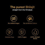 Be Bodywise Pure Himalayan Shilajit Gummies Gold I Lab Tested I No Added Sugar I Ashwagandha, Gokshura| Fulvic Acid & 85+ Trace Minerals I for Men, Women I Non-GMO I 100% Natural & Organic I 60 Gummy
