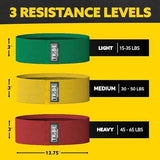 Fabric Resistance Bands for Legs - Workout Bands Resistance Bands for Men and Women - Booty Bands for Working Out - Exercise Bands Resistance Bands Set - Elastic Bands for Exercise