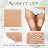 50 Pcs Thigh Lift Tape Waterproof Tummy Lifting Body Tape Elastic Anti Chafing Friction Adhesive Patches for Women Inner Thigh Sagging Loose Skin Flat Stomach Back Fat Belly