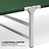 MoNiBloom Lightweight Folding Camping Cot Bed, Ultralight Folding Portable Compact Cots for Outdoor Travel Base Camp Hiking Mountaineering Lightweight Backpacking, Weight Capacity 195 lbs, Blue