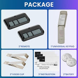 for liftmaster Craftsman Chamberlain Garage Door Opener Keypad Remote Universal, 893MAX 893LM 373LM 971LM 877MAX 877LM G940EV-P2 CMXZDCG440 878MAX