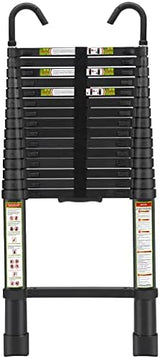 Telescopic Ladder, 20.34FT RIKADE Aluminum Telescoping Ladder with Stable Hook and Non-Slip Feet, Portable Extension Ladder for Household and Outdoor Working 330lb Capacity