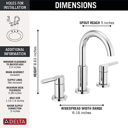 Delta 35749LF Nicoli Bathroom Faucet, Chrome